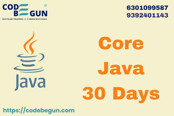 Core Java - 30 days Offline